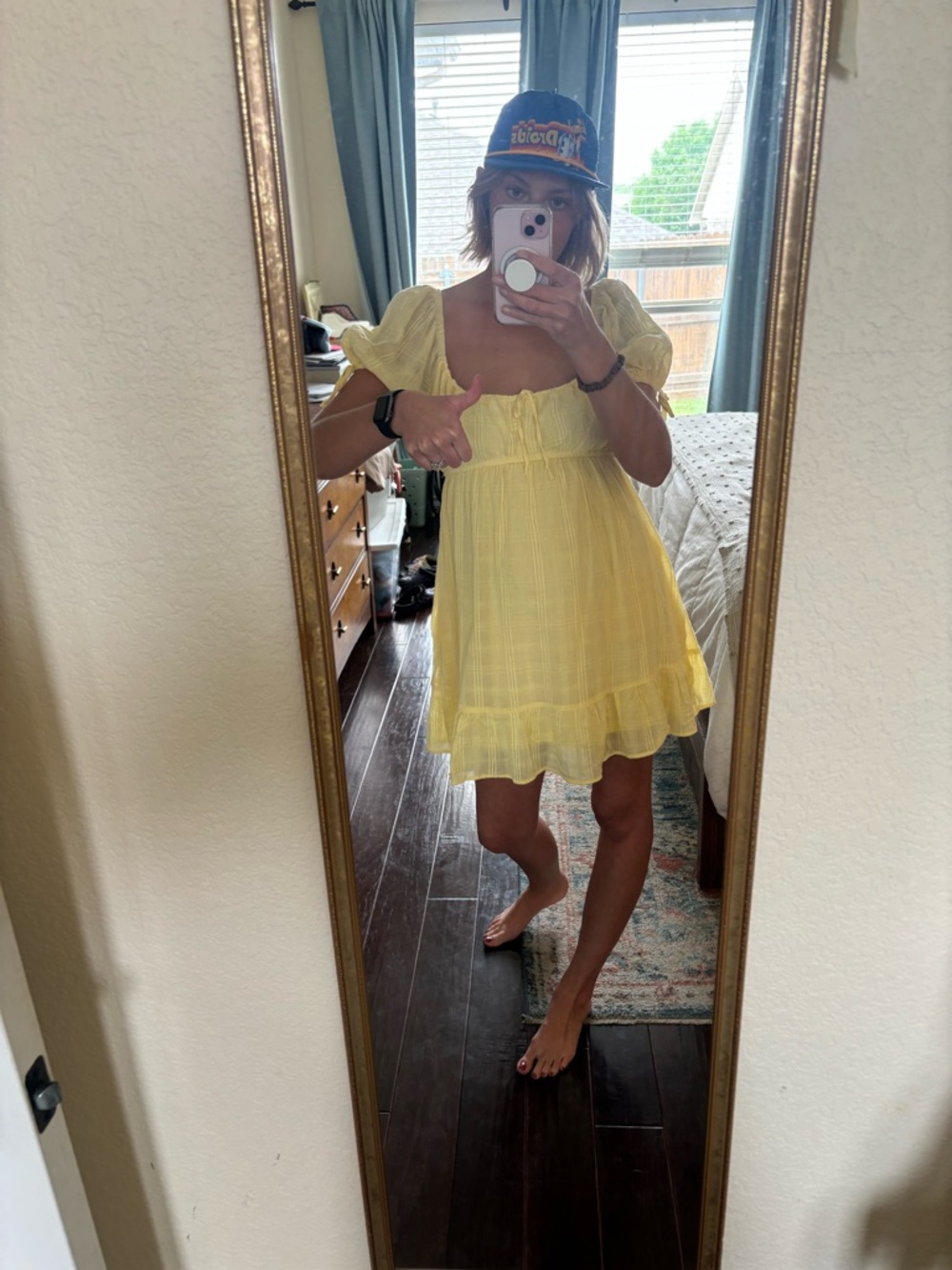Thirty Thirty Yellow Puff Sleeve Sundress